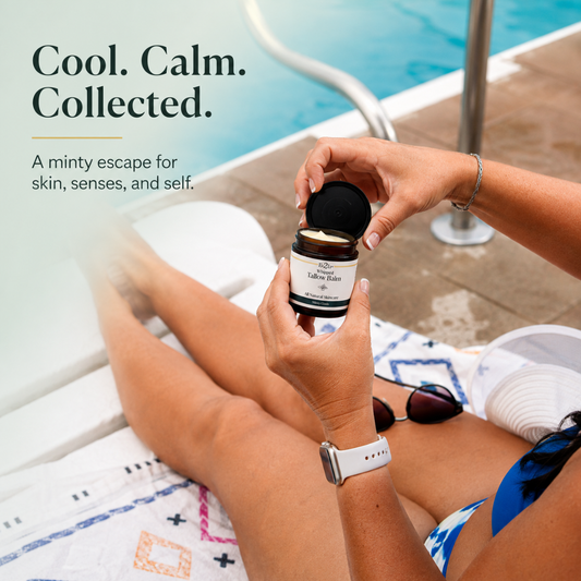 Minty Oasis Whipped Tallow Balm - Eat 2 Live