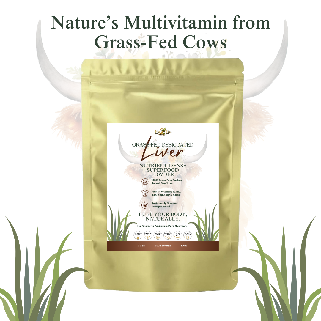 Grass-Fed Desiccated Liver - Eat 2 Live