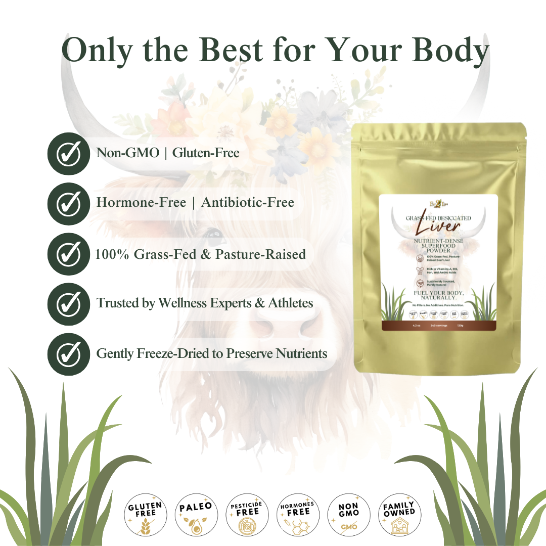 Grass-Fed Desiccated Liver - Eat 2 Live