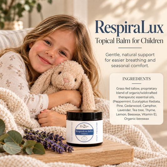 RespiraLux Decongestant Topical Tallow Balm - Children's Formula