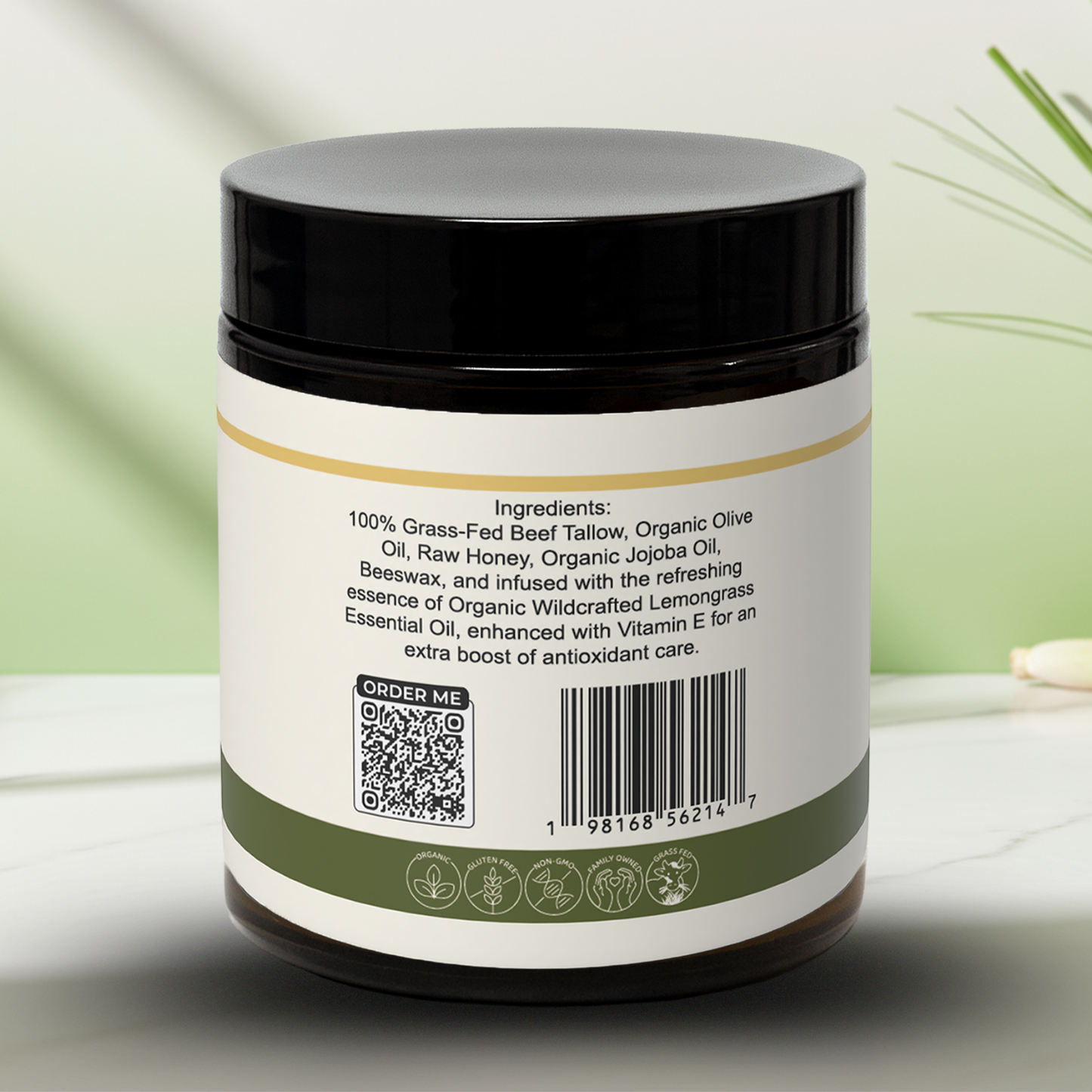 Lemon Grass Love Tallow Balm - Eat 2 Live