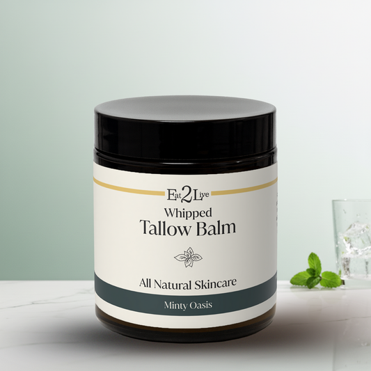 Minty Oasis Whipped Tallow Balm - Eat 2 Live