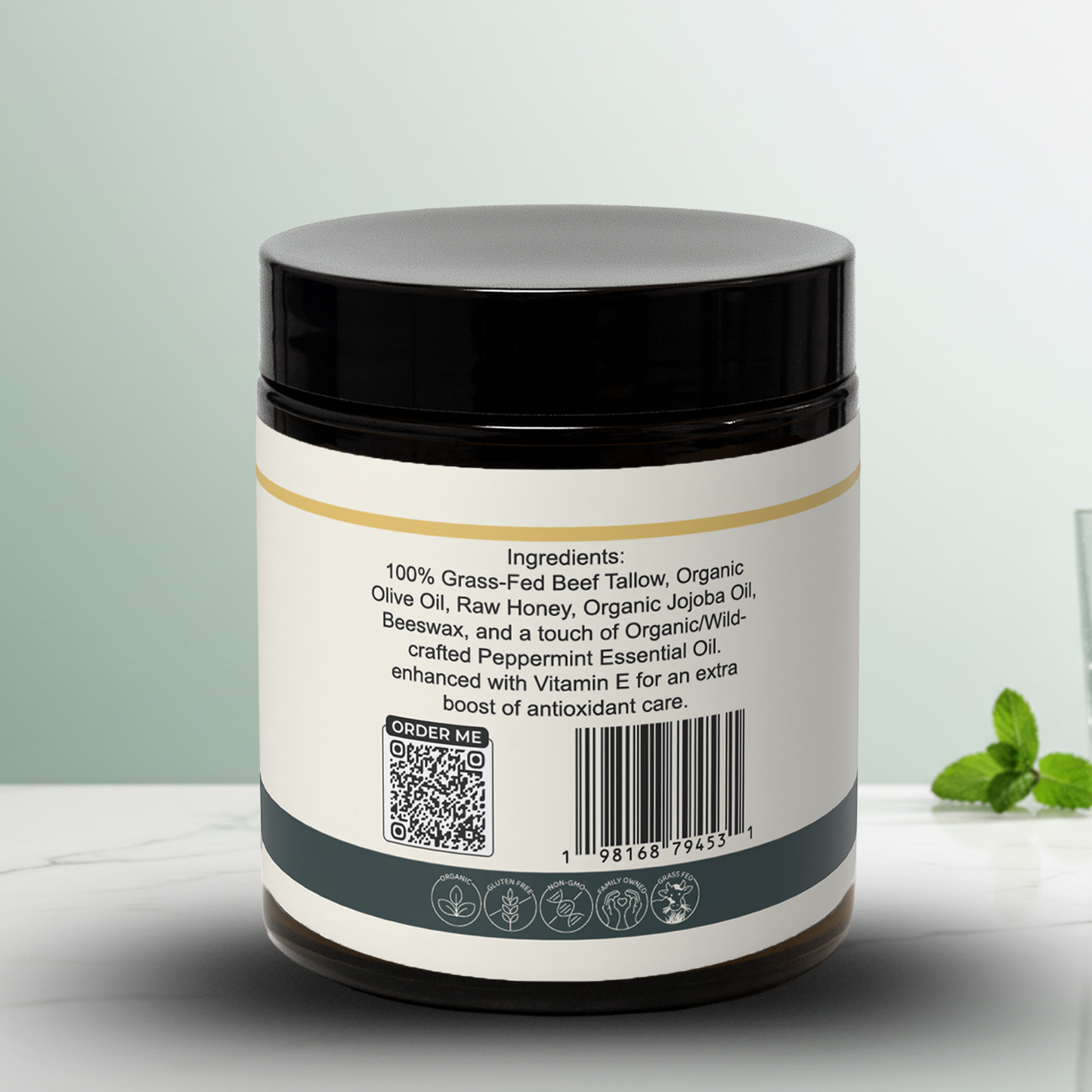 Minty Oasis Whipped Tallow Balm - Eat 2 Live