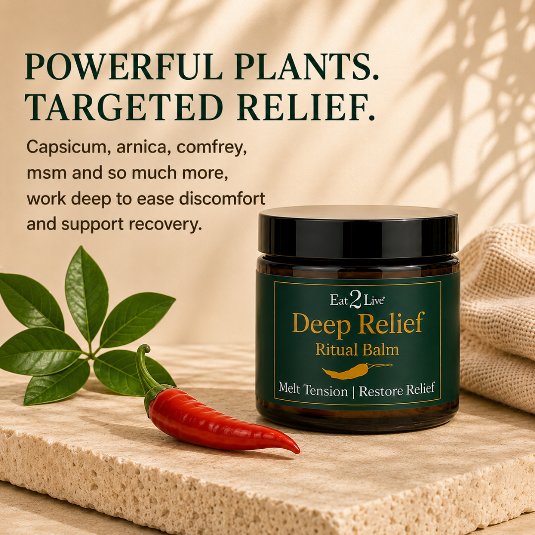 Deep Relief Muscle Balm - Eat 2 Live