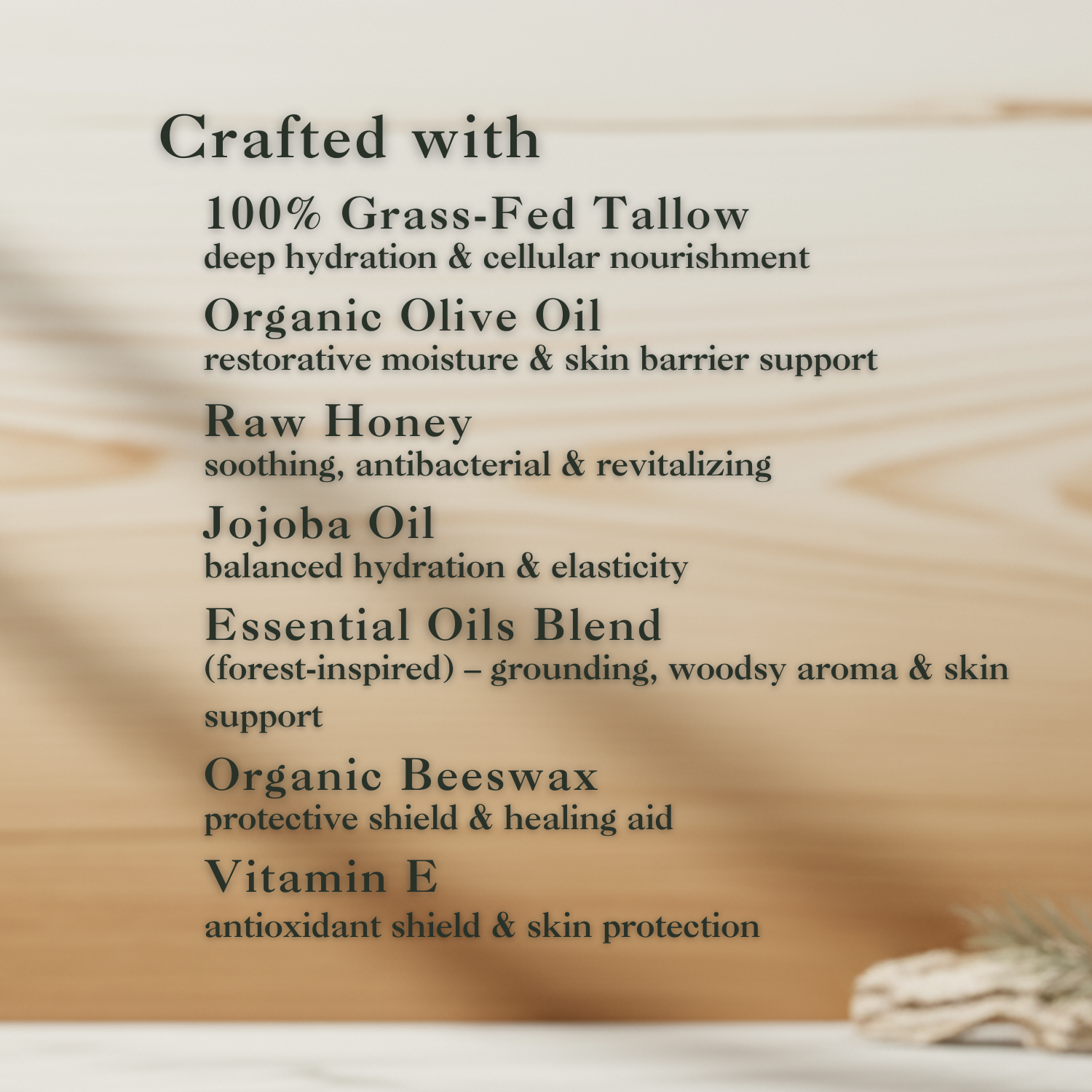 Rustic Woods Whipped Tallow Balm - Eat 2 Live