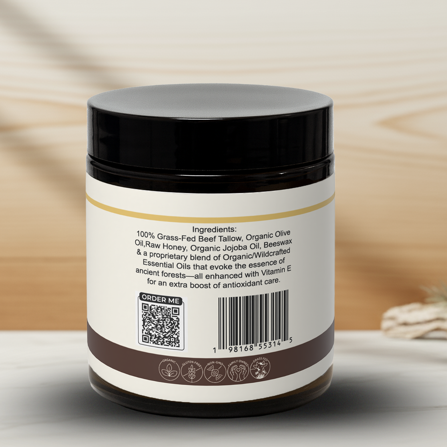 Rustic Woods Whipped Tallow Balm - Eat 2 Live