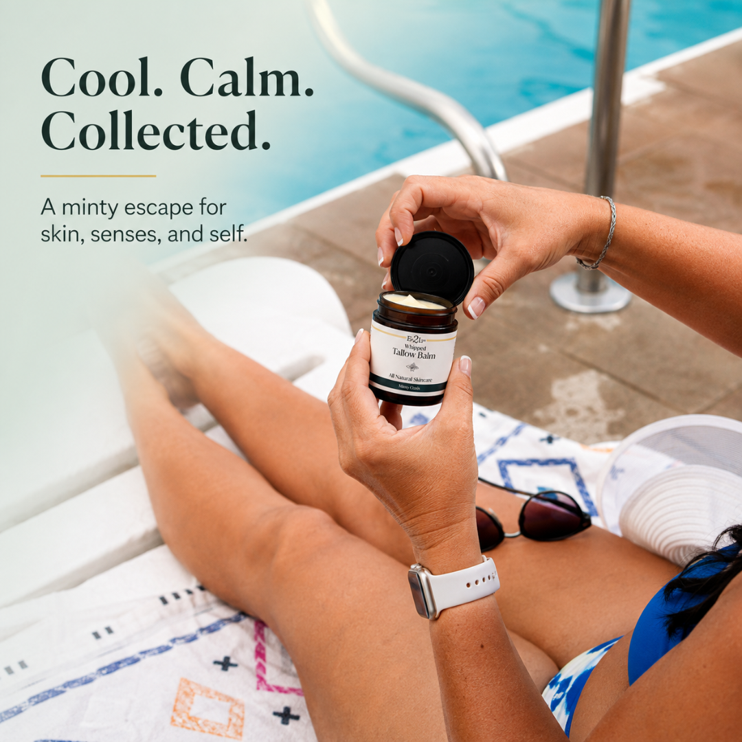 Minty Oasis Whipped Tallow Balm - Eat 2 Live