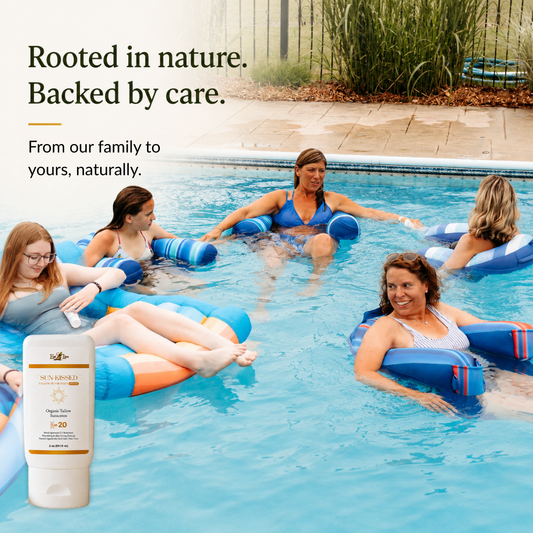 SunKissed Organic Tallow Sunscreen SPF 20 2 oz - Eat 2 Live