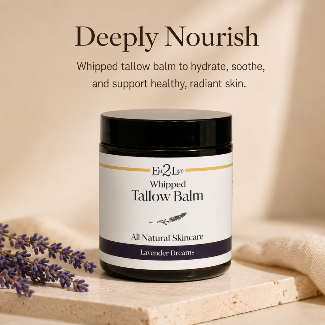 Lavender Dreams Whipped Tallow Balm - Eat 2 Live