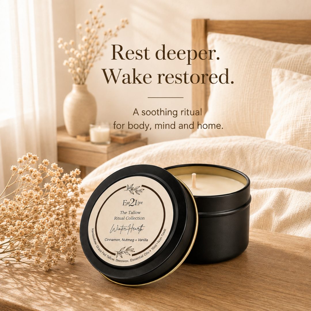 Winter Hearth — The Tallow Candle - Eat 2 Live