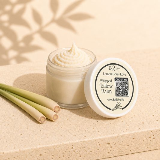 Lemon Grass Love Whipped Tallow Balm - Sample Size (0.5 oz)