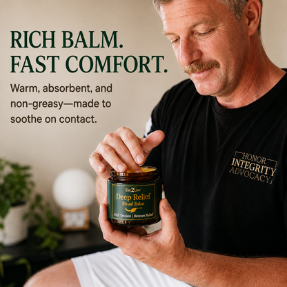 Deep Relief Muscle Balm - Eat 2 Live