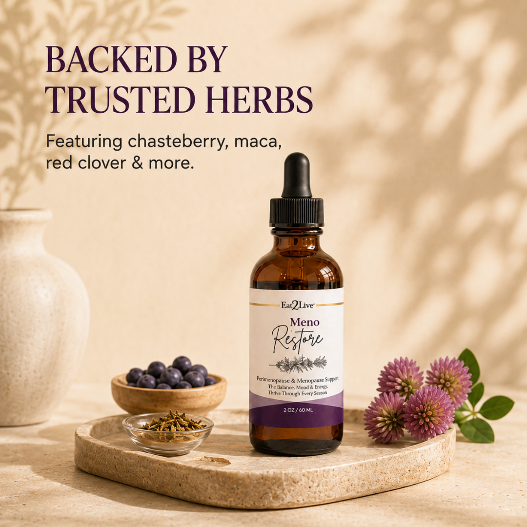 Meno Restore - Tincture for Women - Eat 2 Live