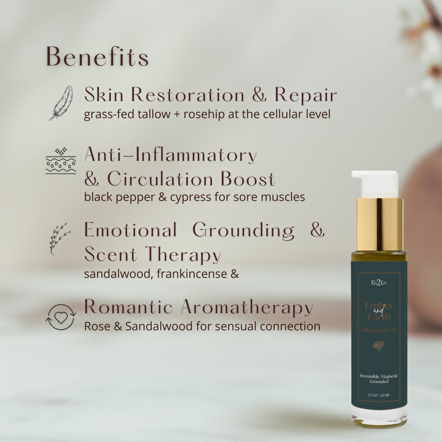 Ember & Earth Ritual Body Oil - Eat 2 Live