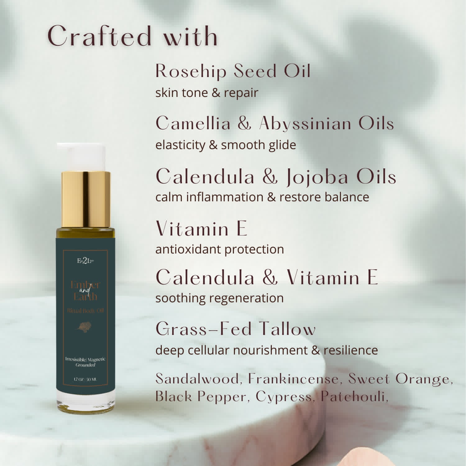 Ember & Earth Ritual Body Oil - Eat 2 Live