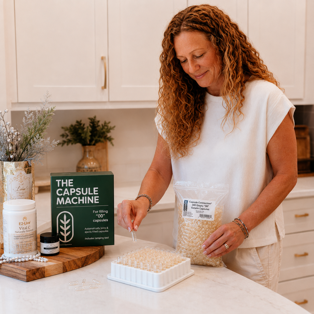 The Capsule Machine – Size "00" Includes 500 Empty “00” Gelatin Capsules