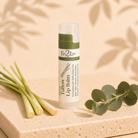 Lemongrass Lush Lip Balm - Eat 2 Live