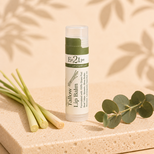 Lemongrass Lush Lip Balm - Eat 2 Live