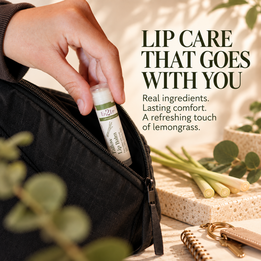 Lemongrass Lush Lip Balm - Eat 2 Live