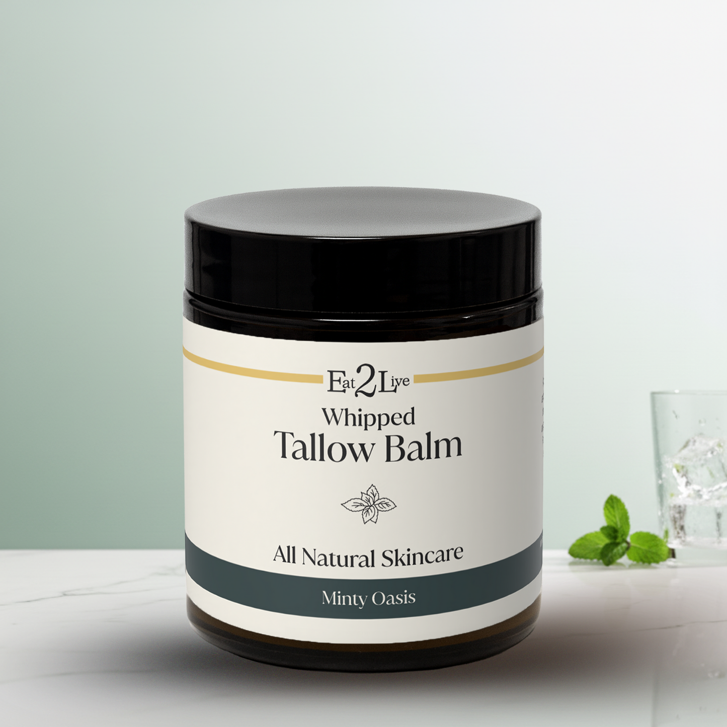 Minty Oasis Whipped Tallow Balm - Eat 2 Live