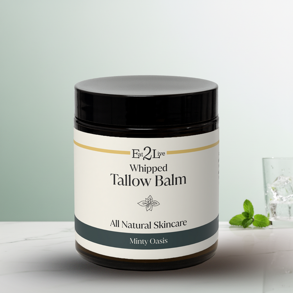 Minty Oasis Whipped Tallow Balm - Eat 2 Live