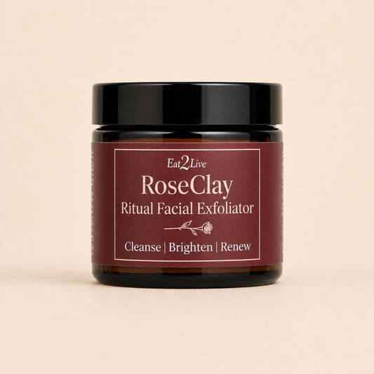 RoseClay Ritual Facial Exfoliator - Eat 2 Live