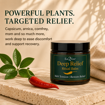 Deep Relief Muscle Balm - Eat 2 Live