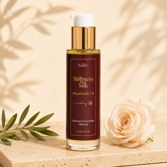 Stillness & Silk – Luxurious Body & Massage Oil - Eat 2 Live