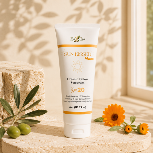 SunKissed Organic Tallow Sunscreen SPF 20 4 oz