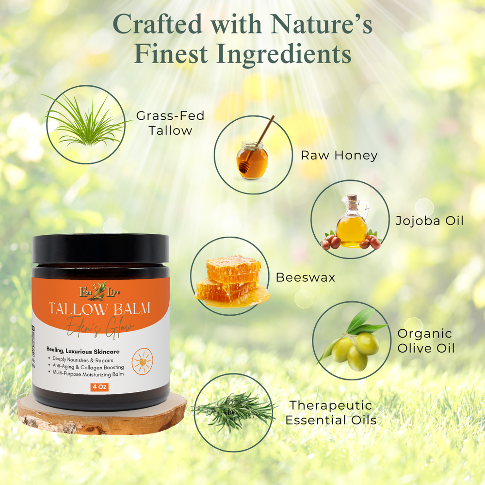 Eden’s Glow Tallow Balm - Sample Size (0.5 oz)
