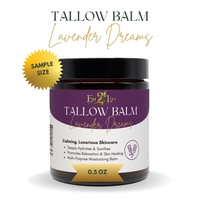 Lavender Dreams Whipped Tallow Balm - Sample Size (0.5 oz) - Eat 2 Live