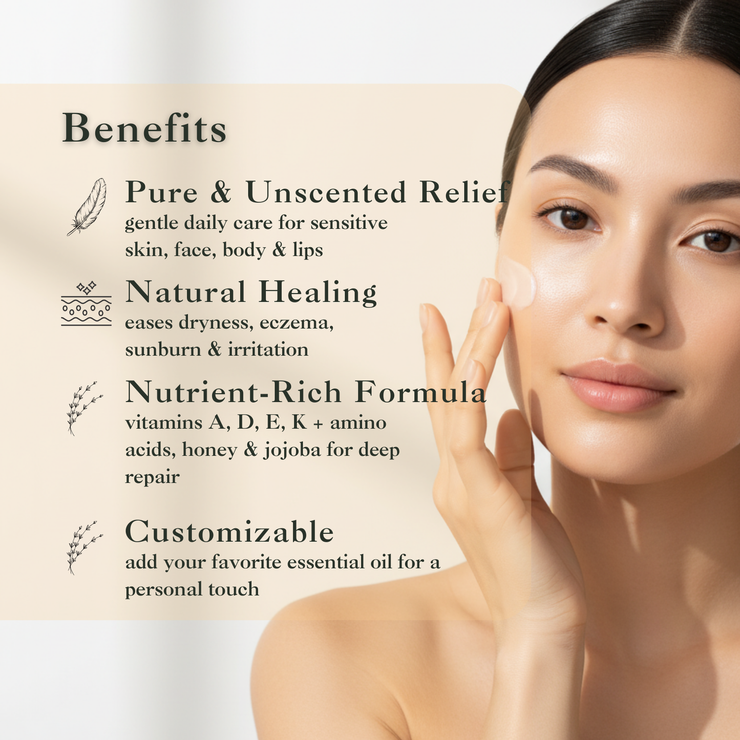 Uniquely Unscented Whipped Tallow Balm - Eat 2 Live