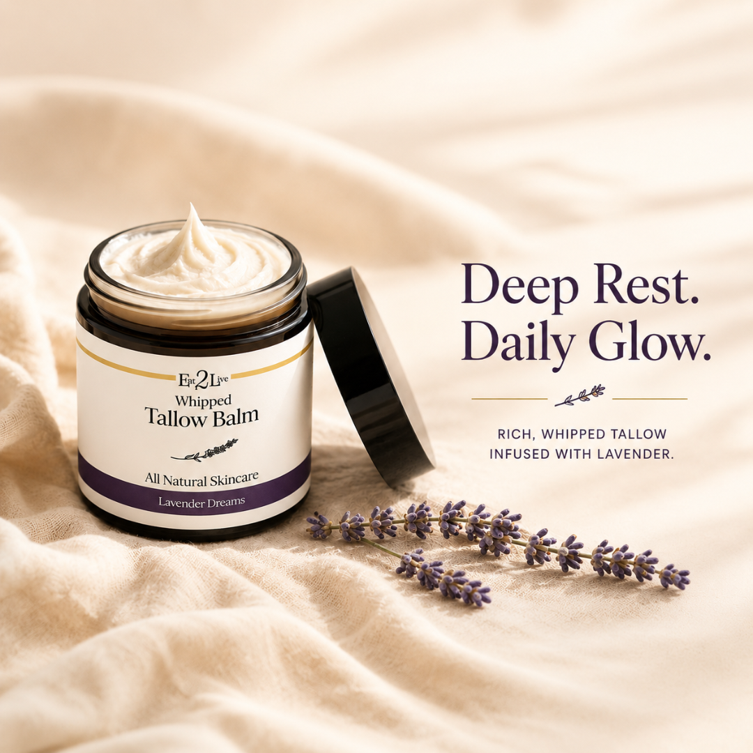 Lavender Dreams Whipped Tallow Balm - Eat 2 Live