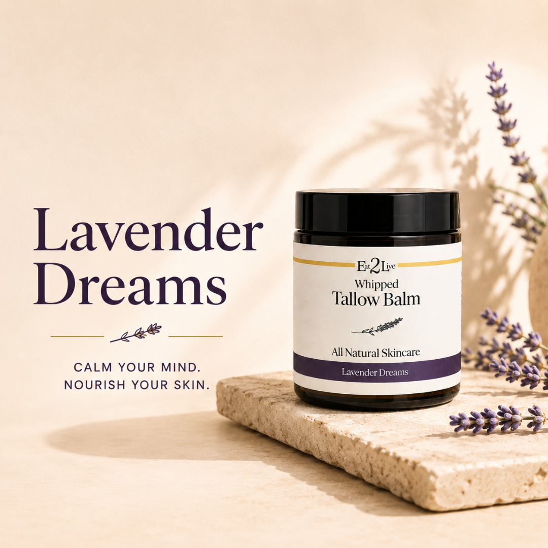 Lavender Dreams Whipped Tallow Balm - Eat 2 Live