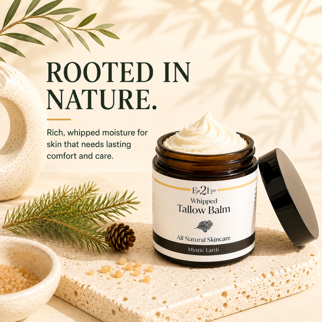 Mystic Earth Whipped Tallow Balm - Eat 2 Live