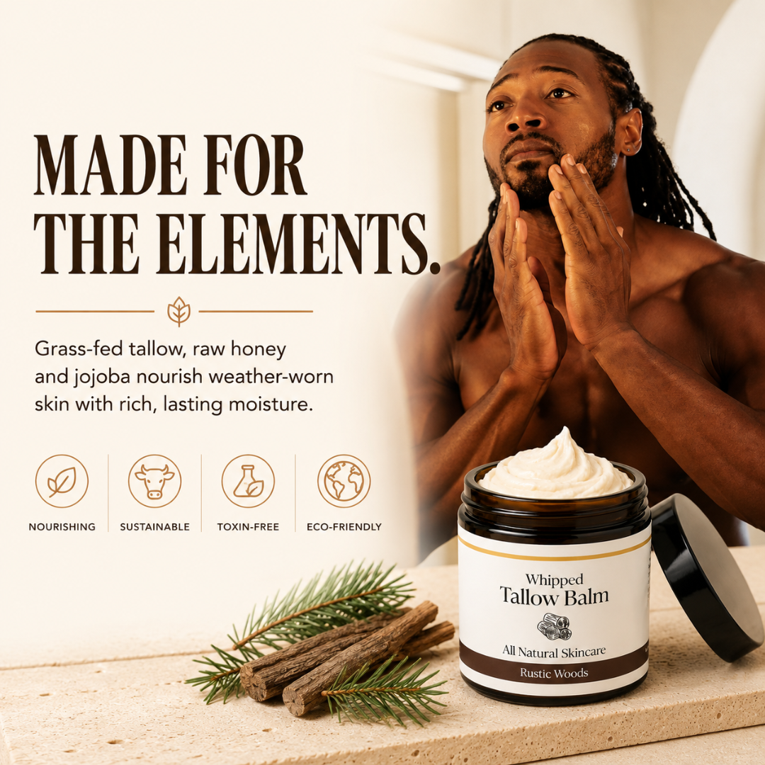 Rustic Woods Whipped Tallow Balm - Eat 2 Live