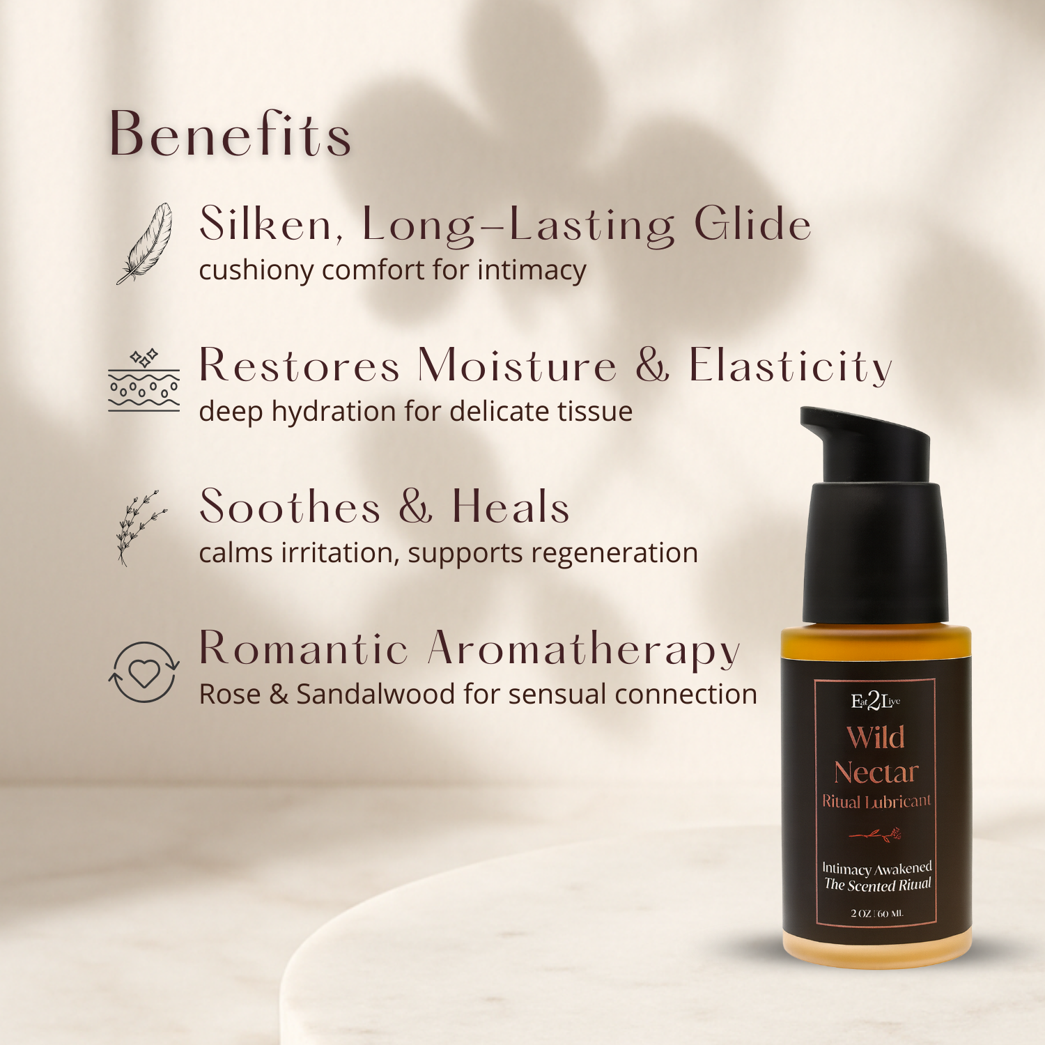 Wild Nectar Ritual Lubricant | Intimacy Awakened | The Scented Ritual - Eat 2 Live