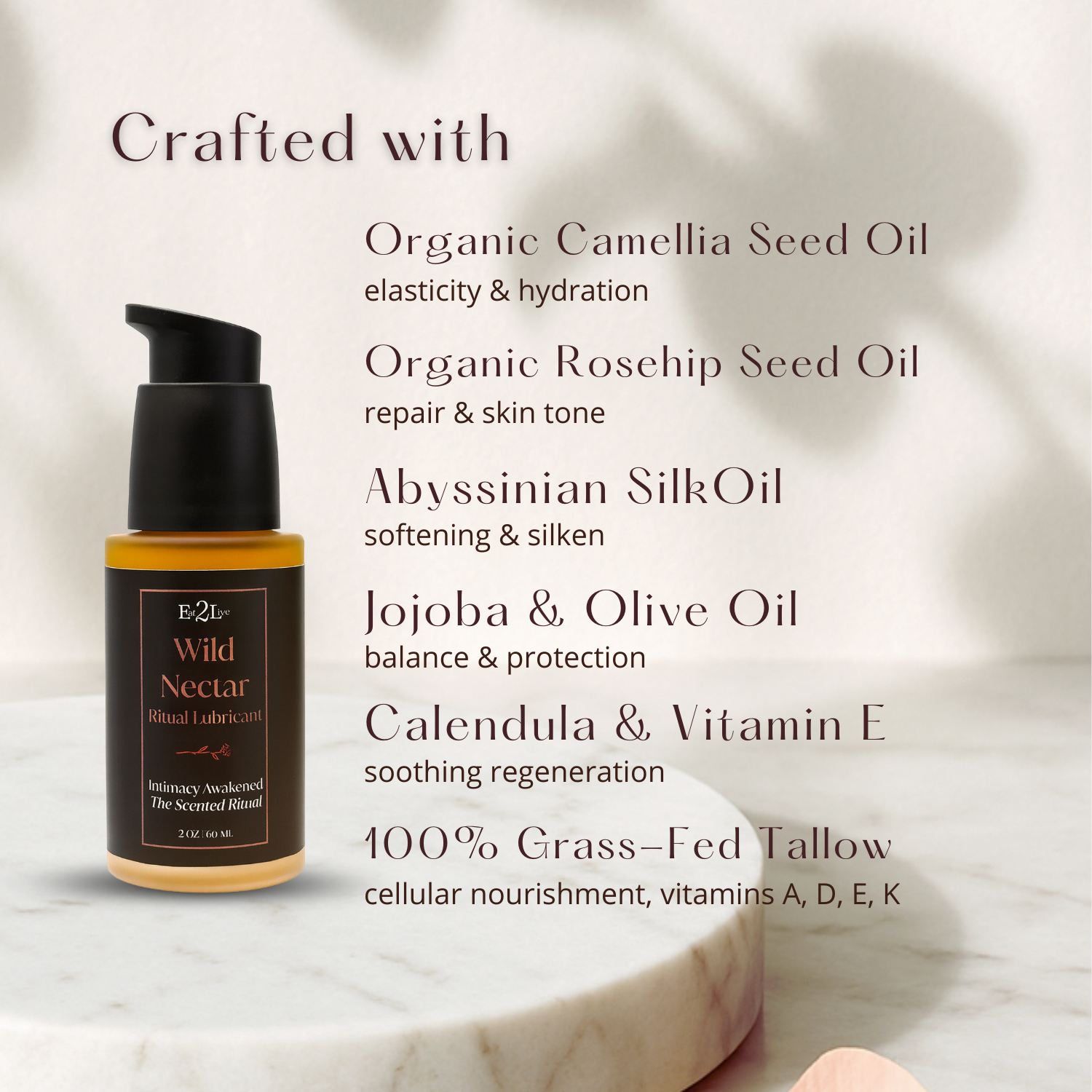 Wild Nectar Ritual Lubricant | Intimacy Awakened | The Scented Ritual - Eat 2 Live