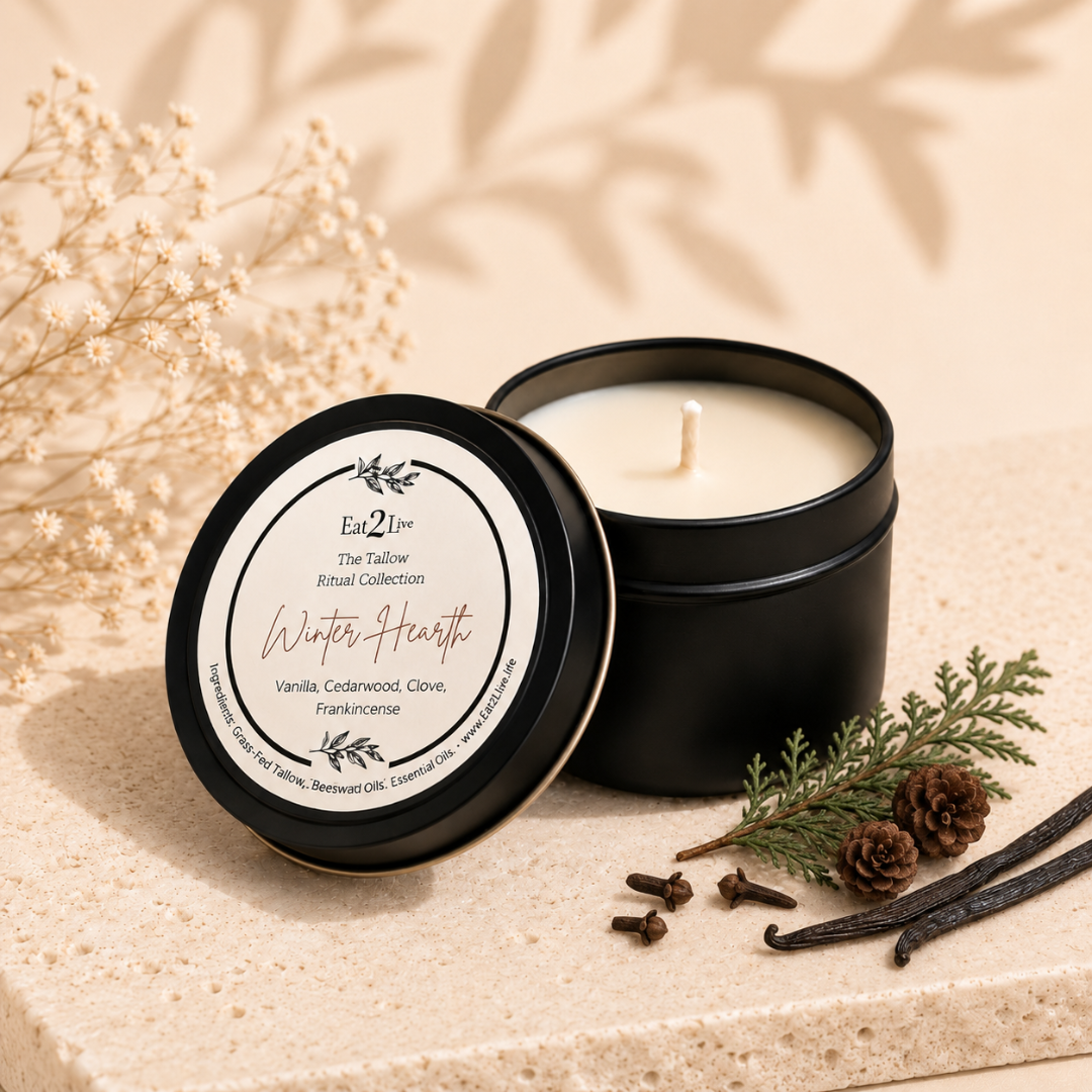 Winter Hearth — The Tallow Candle - Eat 2 Live